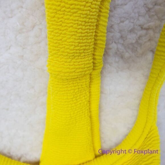 New! Set! Mello the Label low‎ cut top and Brazilian bottom Limao yellow, size M - Picture 13 of 16